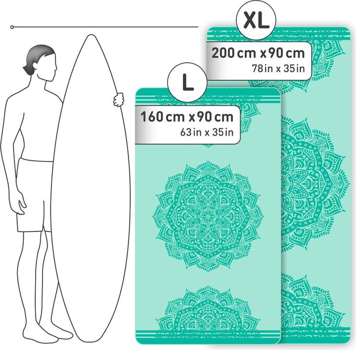 Produktbild Fit-Flip Mikrofaser Strandtuch (200 x 90 cm)
