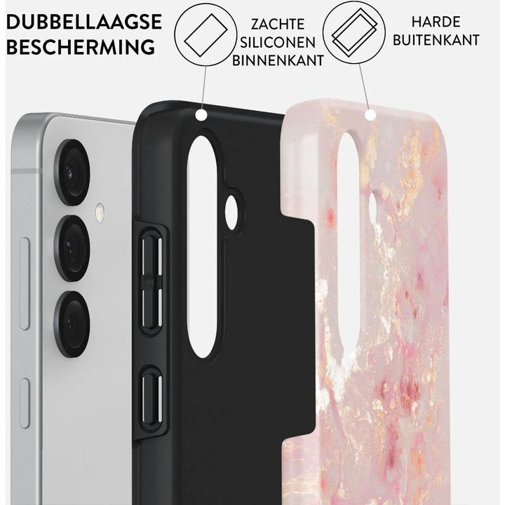 Actual product image Burga Tough Case Samsung Galaxy S25 - Golden Coral (Samsung Galaxy S25)