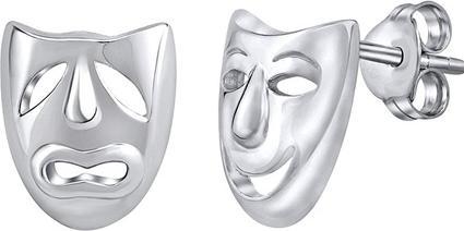 Silvego Silver earrings theater masks PRM11187