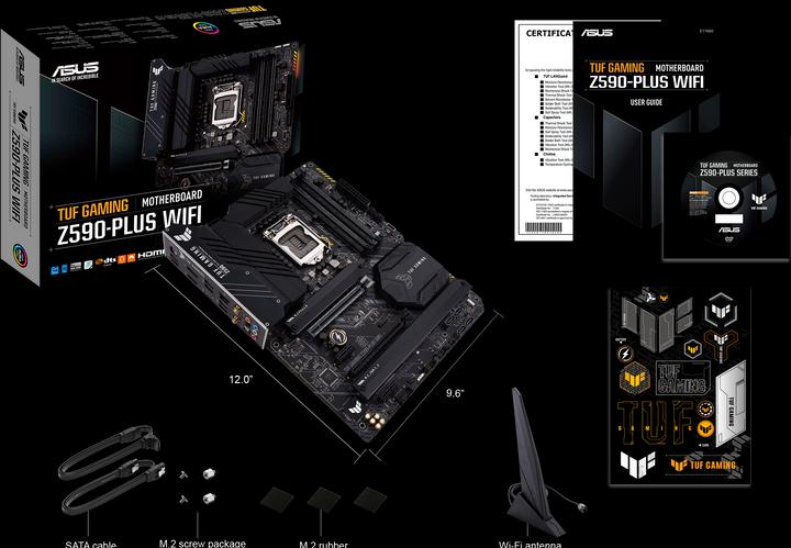 Produktbild ASUS TUF GAMING Z590-PLUS WIFI (LGA 1200, Intel Z590, ATX)