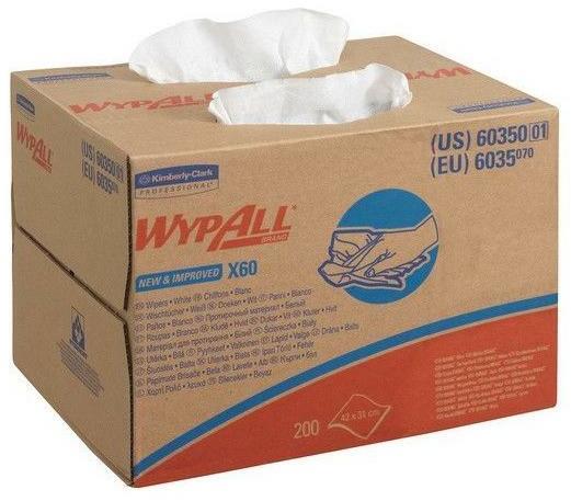 Produktbild Kimberly-Clark Wypall X60 Wischtücher 6035 42,6cmx 31,7cm, Box á 200 Tü.