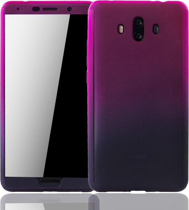 Produktbild König Design Hülle Handy Schutz für Huawei Mate 10 Full Case Cover Displayschutz 360 Violett