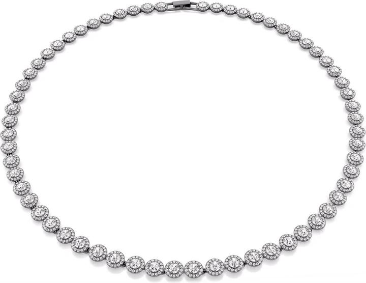 Swarovski Una Collier Rond Long Blanc (Métal Swarovski)