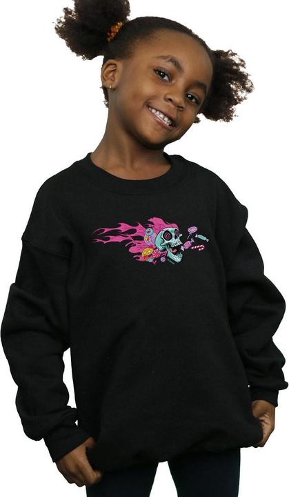 Actual product image Disney Girls Wreck It Ralph Candy Skull Sweatshirt (140, 146)