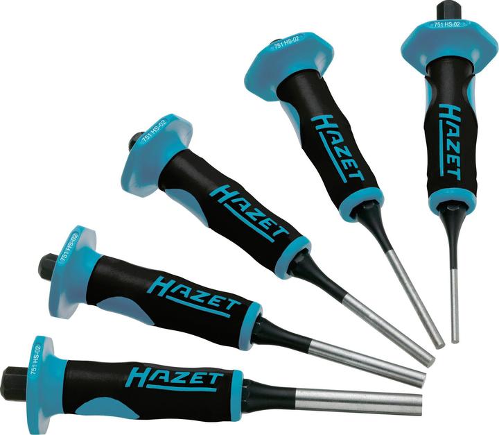 Image du produit HAZET Jeu de chasse-goupilles 751HS/5 ∙ 150 mm ∙ Nombre d'outils : 5