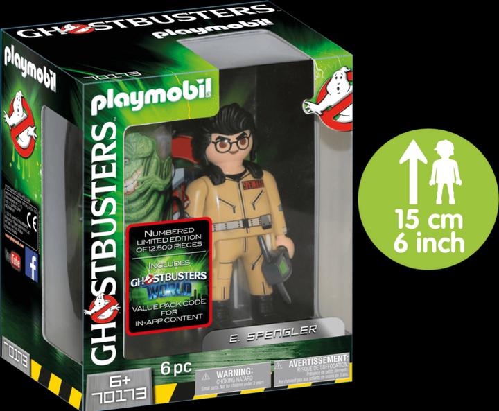 Immagine prodotto Playmobil Figura da collezione Ghostbusters E. Spengler (70173, Playmobil Acchiappafantasmi)