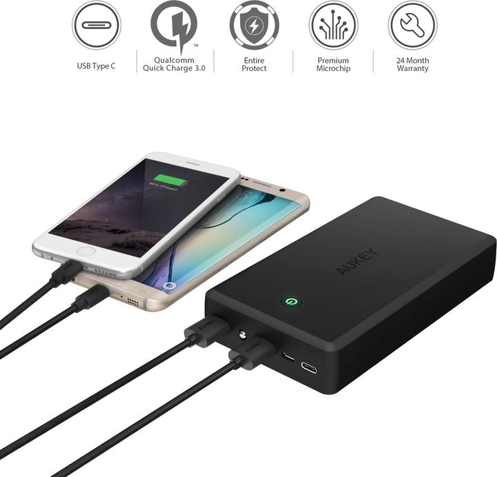Produktbild Aukey Pb-Y3 (30000 mAh, 111 Wh)