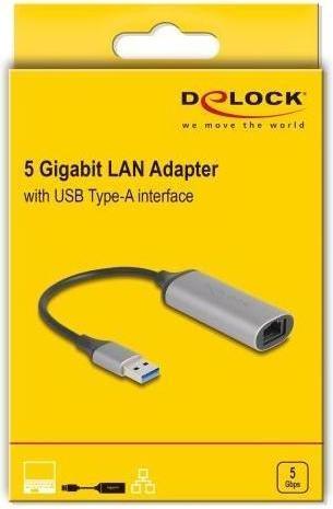 Label énergétique Delock USB Typ-A 5 Gigabit LAN Adapter (USB 3.1, RJ45 (1x))