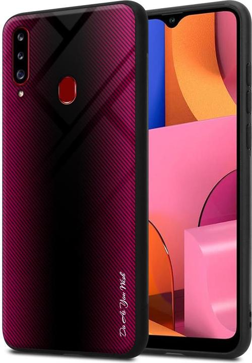 Immagine prodotto Cadorabo Copertura di vetro a strisce in TPU (Samsung Galaxy A20s)