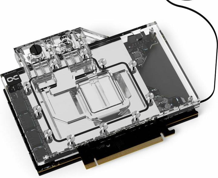 Actual product image Alphacool Ice Block Aurora Geforce RTX 4070 TI Eagle OC with Backplate
