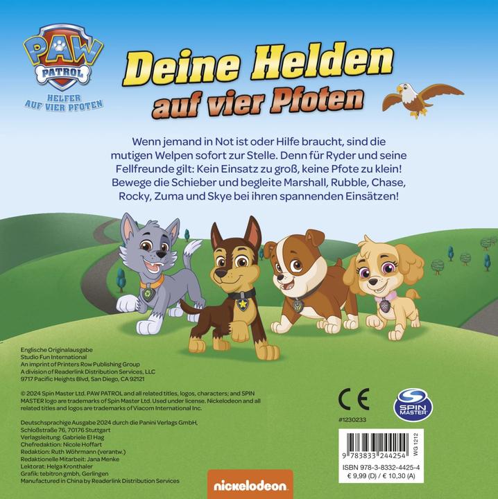 Produktbild Panini PAW Patrol: Deine Helden auf vier Pfoten (Deutsch, Panini, 2024)