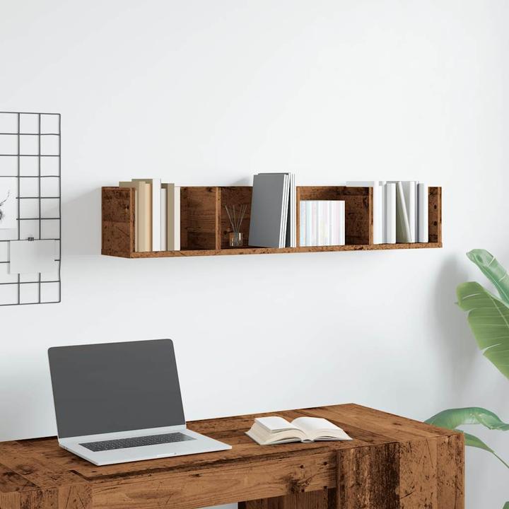 Actual product image VidaXL CD-Wandregal -Optik (100 x 18 x 18 cm)