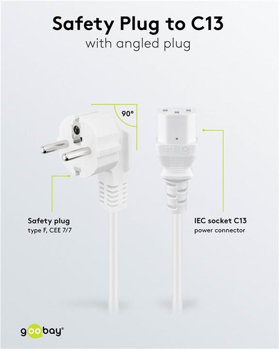 Image du produit Goobay Câble de raccordement pour appareils froids (5 m)