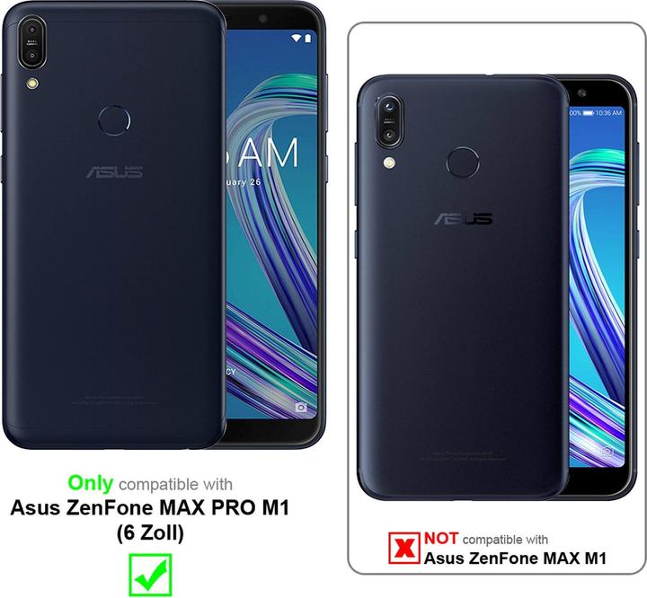 Actual product image Cadorabo Book with stand function cover (Asus Zenfone Max Pro (M1))