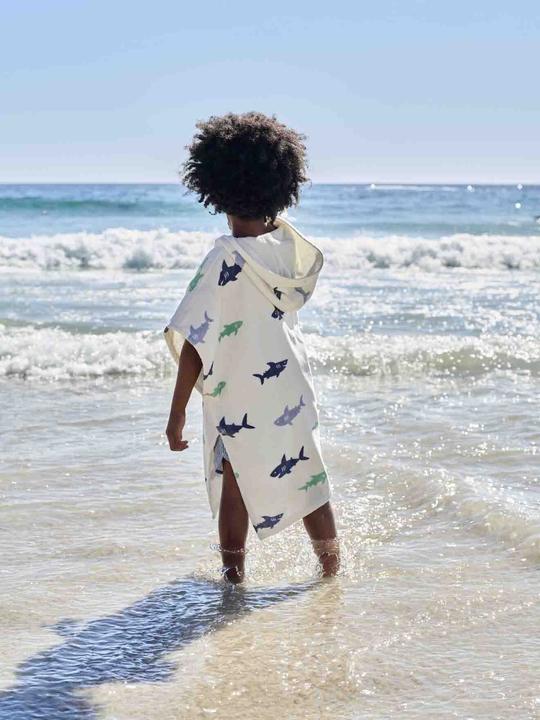 Produktbild Vertbaudet Kinder Badeponcho Haie (104)