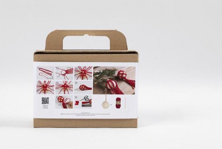 Produktbild Creativ Company Bastelset Weihnachtskugeln Macrame
