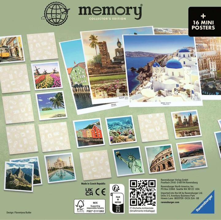 Actual product image Ravensburger Collectors' memory Travel (German, English, Italian, French)