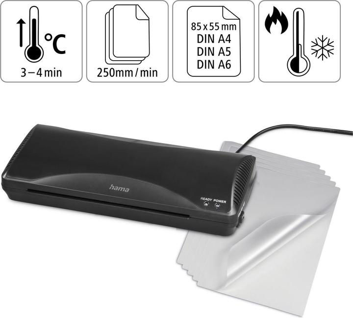 Produktbild Hama Laminator Home & Office DIN A4/250 (125 µm, A4, A6, A5)