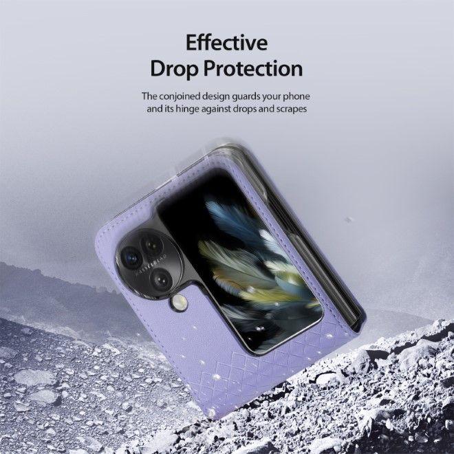 Actual product image Dux Ducis Bril Series Leather Cover (Oppo Find N3 Flip)