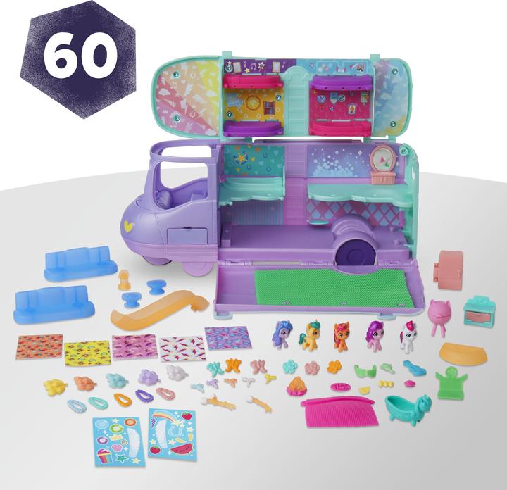 Immagine prodotto My Little Pony Mini World Magic Mare Stream, Set di gioco per camper