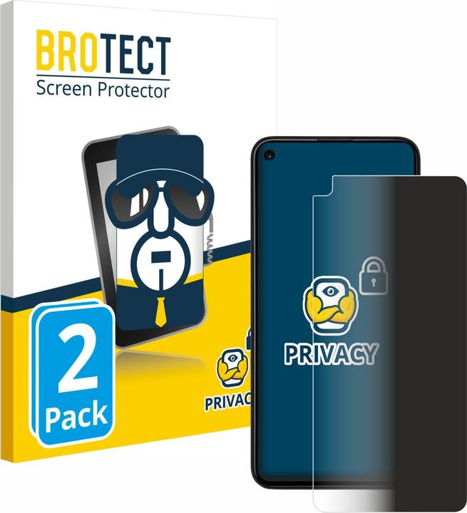 Actual product image BROTECT Anti-spy privacy film Blue light protection film (2 Piece, Google Pixel 4a 5G)