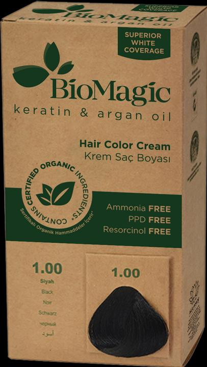 Biomagic Haarfarbe schwarz (1,00) 250 g - Biomagisch