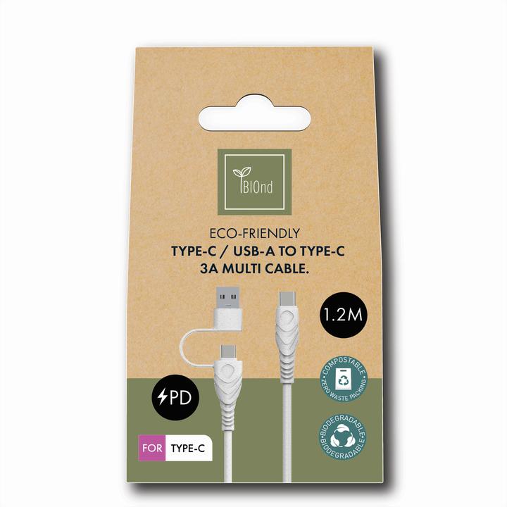 Produktbild BIOnd USB-C to USB-C&USB-A 3A 1,2M (1.20 m, USB 3.0)