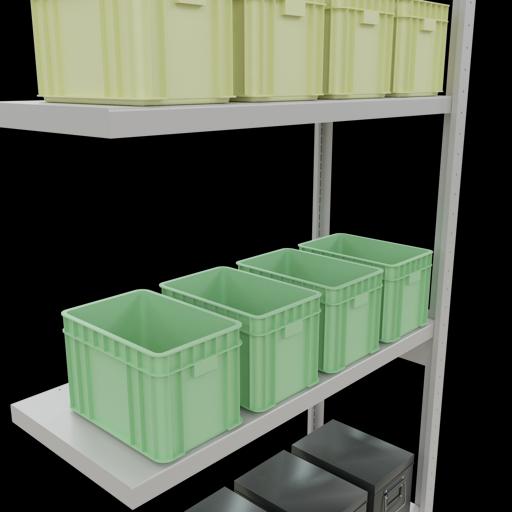 Actual product image Schulte Lagertechnik MULTIplus250 boltless add-on bay system with length bolts