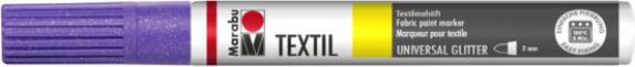 Produktbild Marabu Textilmarker Textil Painter Glitter, glitter-flieder (Gemischte Farben, 3 mm, 1 x)