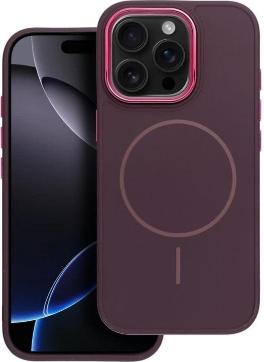 Produktbild 4Kom Back panel cover OEM FRAME MAG COVER Case compatible with MagSafe for IPHONE 12 MINI purple (Apple iPhone 12 mini)
