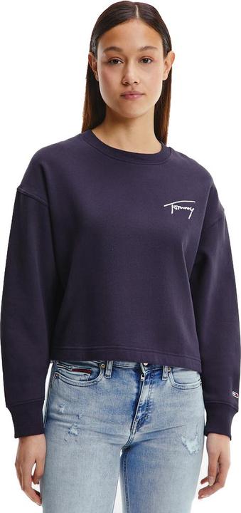 Produktbild Tommy Hilfiger TJW CROP TOMMY SIGNATURE CREW, blau(cblue (87)), Gr. S (S)