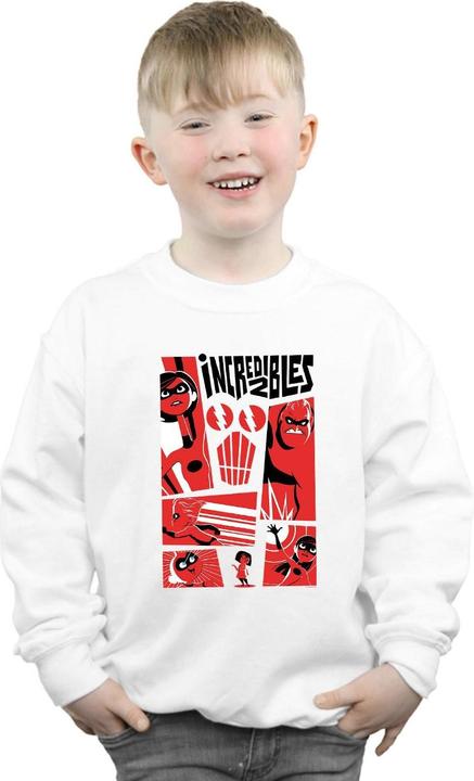 Actual product image Disney Boys The Incredibles Collage Sweatshirt (152, 158)