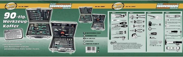 Actual product image Mannesmann Toolbox (90 pieces)