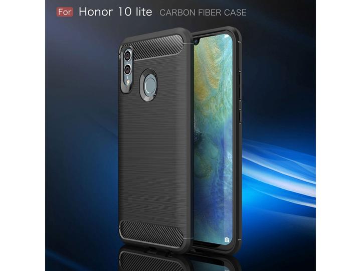 Produktbild Screenguard Honor 10 Lite Hülle Carbon Brushed Soft TPU (Honor 10 Lite)