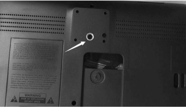 Actual product image Caliber DVD headrest holder (Portable DVD player)