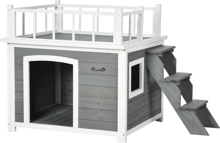 Actual product image PawHut Dog kennel with stairs (Dog house)