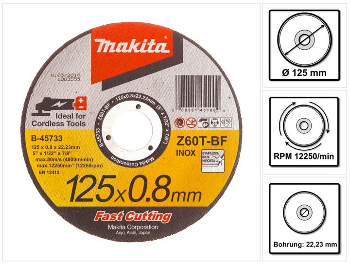 Actual product image Makita Cutting disc