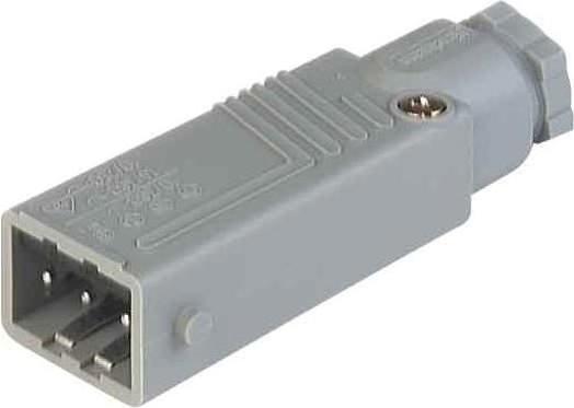 Hirschmann Leitungsstecker 3-polig + Erde STAS 3
