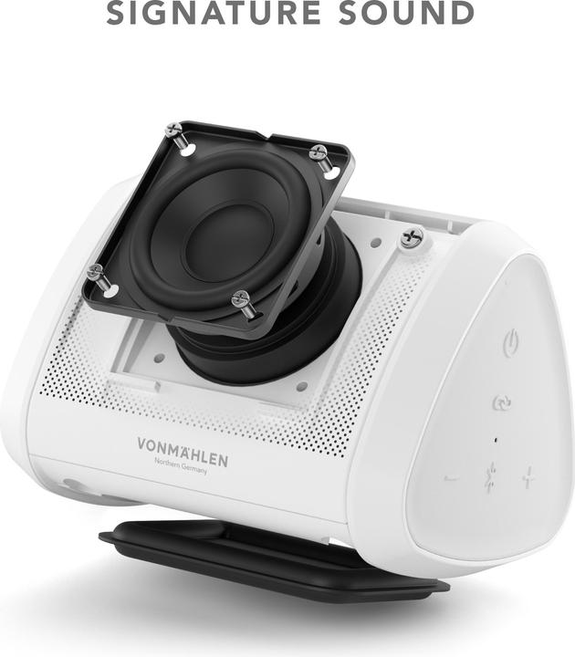 Actual product image Vonmählen Bluetooth Speaker Air Beats Mini White (13 h, Rechargeable battery operated)