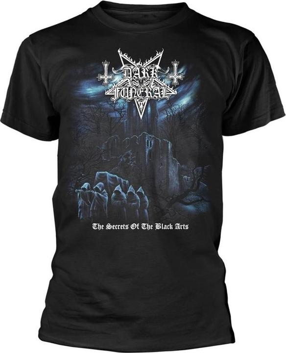 Actual product image Dark Funeral Unisex Adult The Secrets Of The Black Arts Back Print T-Shirt (XXL)