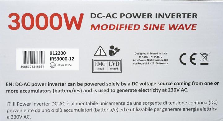 Immagine prodotto President Inverter AlcaPower da 3000W 12V-230V, onda sinusoidale modificata, connessione USB