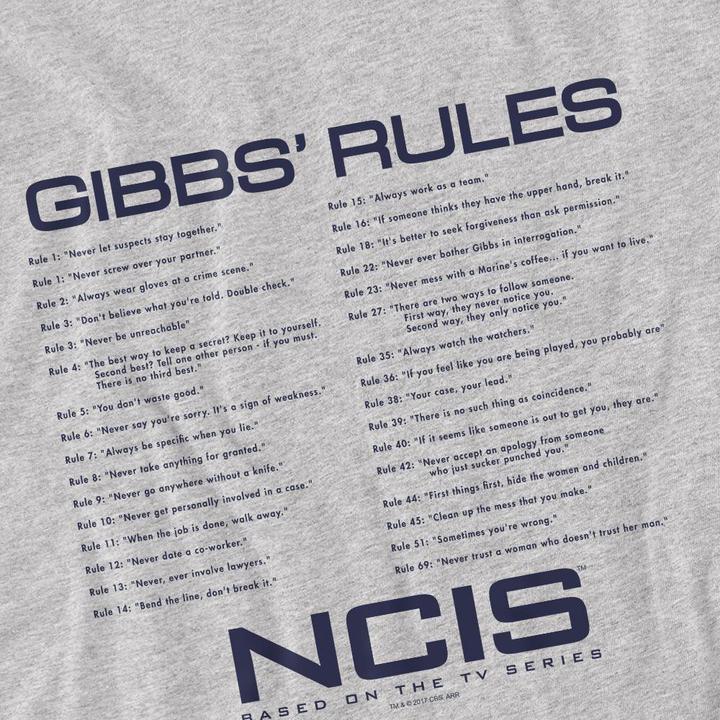 Produktbild Ncis Gibbs Rules TShirt (L)