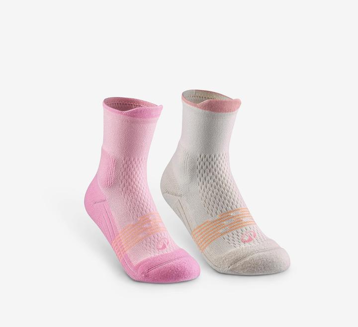 Image du produit Quechua Chaussettes de randonnée mid junior, HIKE 500 rose (35, 38)