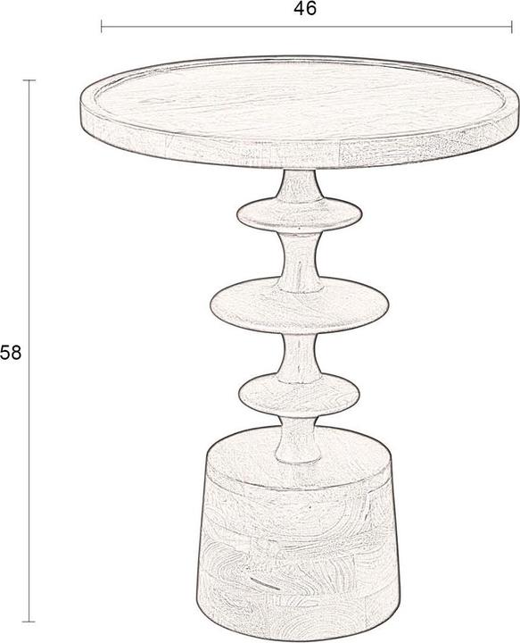 Actual product image Dutchbone Cath (46 x 46 x 58 cm)