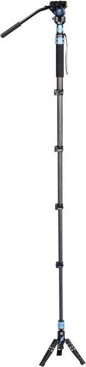 Actual product image Sirui P-325FL Carbon monopod 178 cm with stand spreader + video head VA-5 (Metal, Carbon)