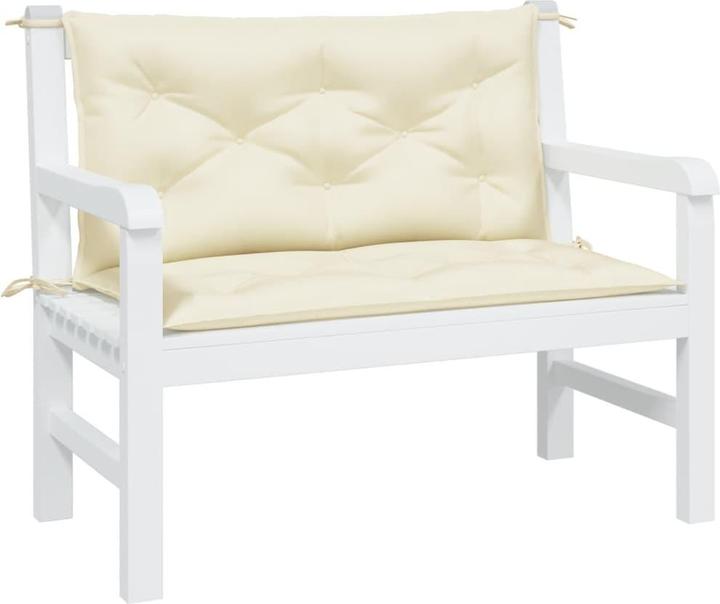 Actual product image VidaXL Garden bench cushions 2 pcs. O x ford fabric (100 x 50 x 7 cm)