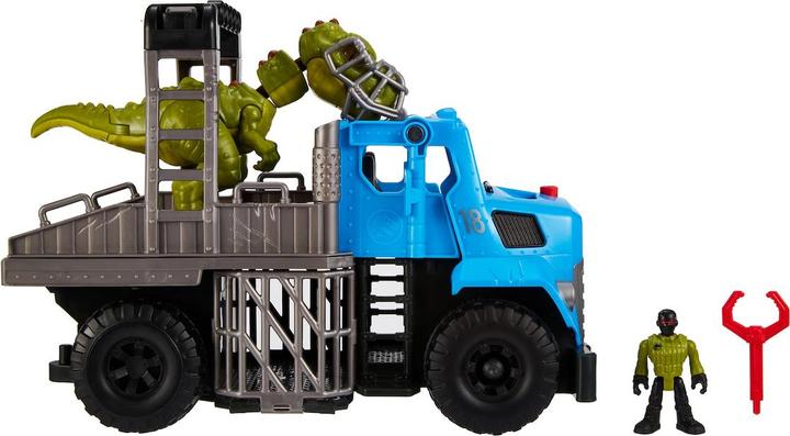 Produktbild Imaginext Jurassic World Dino & Transporter, Dinosaurier Spielzeug