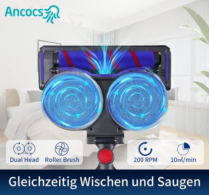 Produktbild Ancocs Staubsauger Wischaufsatz, 2-in-1 Saugen & Wischen