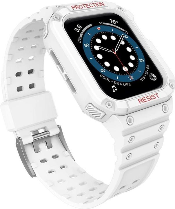 Actual product image Hurtel Protect Strap Band Case Wristband for Apple Watch 7 / 6 / 5 / 4 / 3 / 2 / SE (45 / 44 / 42mm) Case A (Plastic, TPU)