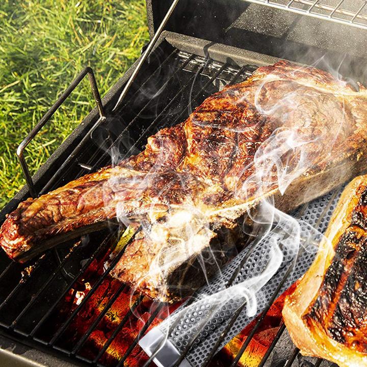 Immagine prodotto Hermex Tubo per affumicatore Tubo per affumicatura Tubo per BBQ Canale per affumicatura Asta per